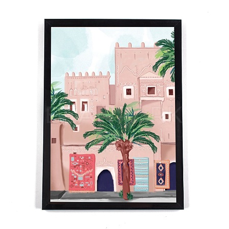 DIY 5D Morocco City Canvas Diamond Painting Kits DIY-C018-11-1