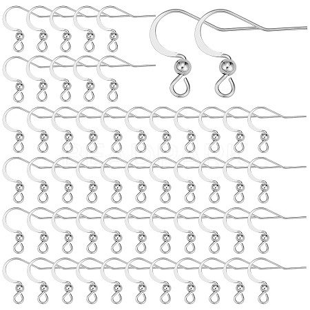 SUNNYCLUE 100Pcs 304 Stainless Steel French Earring Hooks STAS-SC0004-63P-1
