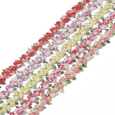 Flower Polyester Trim Ribbon OCOR-XCP0001-41-1