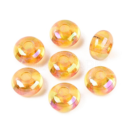 Transparent Acrylic European Beads OACR-E033-20F-1