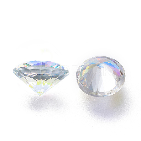 Cubic Zirconia Pointed Back Cabochons LS-ZIRC-H108-11A-001AB-1