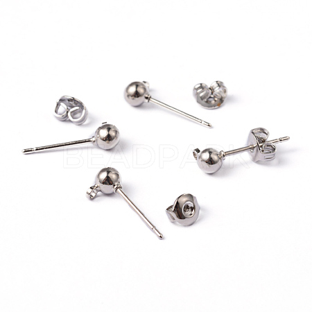 Brass Post Earring Findings EC593-1