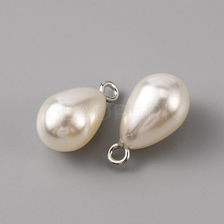 ABS Plastic Imitation Pearl Pendants KY-WH0045-25C-P-1