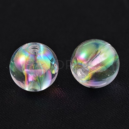 Eco-Friendly Transparent Acrylic Beads PL734-2-1