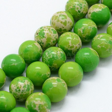 Synthetic Imperial Jasper Beads Strands G-I199-35-8mm-C-1