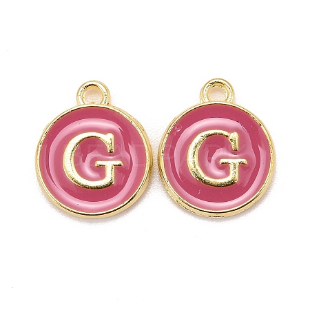 Golden Plated Alloy Enamel Charms LS-ENAM-S118-08G-1