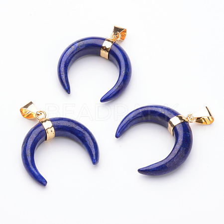 Natural Lapis Lazuli Pendants G-D859-01A-1