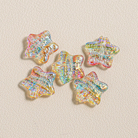 15Pcs Printed Resin Beads RESI-CJC0006-036K-1