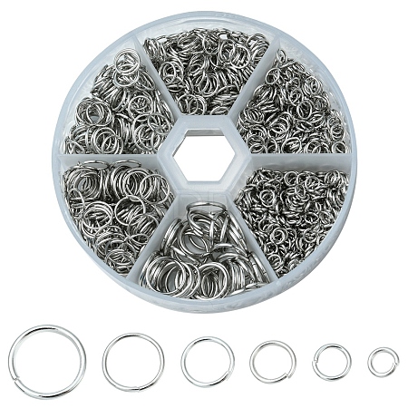 1 Box Iron Open Jump Rings Set IFIN-YW0001-44P-1