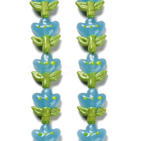 Handmade Lampwork Beads Strands LAMP-A005-03B-1