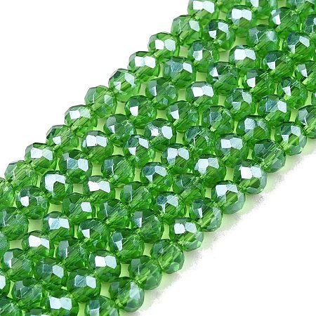 Electroplate Glass Beads Strands EGLA-A044-T2mm-A11-1