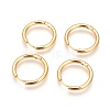 Ion Plating(IP) 304 Stainless Steel Hoop Earrings EJEW-P177-G-10-2