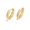 Brass Huggie Hoop Earring Findings KK-L152-20G-1