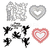 Valentine's Day Carbon Steel Cutting Dies Stencils DIY-WH0309-1514-1