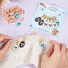 Alloy Enamel Skull Pendant Locking Stitch Markers HJEW-AB00043-3