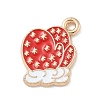 Christmas Alloy Enamel Pendants ENAM-K074-01G-01-1