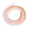 Transparent Painted Glass Beads Strands DGLA-A034-T4mm-A20-5