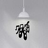 Iron Wall Hanging Decoration HJEW-WH0013-084-7