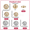 30Pcs 6 Styles Alloy Buttons DIY-CY0001-19-2