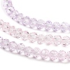 Transparent Painted Glass Beads Strands DGLA-A034-T4mm-A05-4