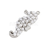 Sea Horse Brass ABS Imitation Pearl Pendants KK-I352-04E-P-2