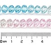 Transparent Painted Glass Beads Strands X1-DGLA-A034-T8mm-A21-3