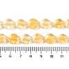 Heated Natural Citrine Beads Strands G-N342-17-5