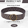 Antique Bronze Alloy Rivets PU Leather Wide Waist Belts AJEW-WH20098-074B-02-2