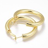 Brass Hoop Earrings EJEW-I250-01A-2