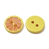 2-Hole Printed Opaque Resin Buttons RE-CBA6F88-17-2