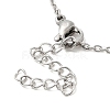 306 Stainless Steel Pendant Necklace for Women NJEW-Q772-01P-08-3