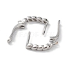 Brass Hoop Earring Findings ZIRC-L097-057P-3