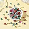 Spray Painted Acrylic Beads ACRP-Q018-8mm-M-5