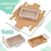 Foldable Paper Drawer Boxes with Clear Plastic Cover LS-CON-WH0095-68A-05-2