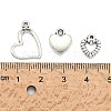 Mixed Tibetan Style Alloy Heart Pendants TIBEP-X0004-01-AS-4