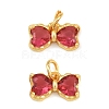 Brass Glass Pendants KK-K340-48G-02-1