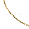 Ion Plating(IP) 304 Stainless Steel Curb Chain Necklace for Men Women X-NJEW-M200-02G-2