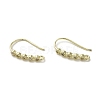 Brass Micro Pave Cubic Zirconia Earring Hooks KK-C048-13I-G-1