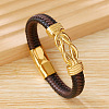 304 Stainless Steel Interlocking Kont Link Bracelets PW-WG9B3DE-03-1
