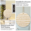 Wooden Pendant Decorations WOOD-WH0107-77-5