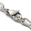 Non-Tarnish 304 Stainless Steel Bowknot Link Chain Bracelet BJEW-C042-06P-3