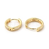 Clear Cubic Zirconia Hinged Hoop Earrings EJEW-F288-09G-2