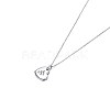 925 Sterling Silver Pendant Necklaces NJEW-BB34859-3