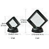 4Pcs 2 Styles Plastic 3D Floating Frame Display Holder ODIS-FS0001-02B-3