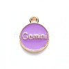 Alloy Enamel Pendants X-ENAM-S124-01A-01I-3