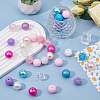 60Pcs Acrylic Beads OACR-WH0001-08C-4