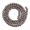 Electroplate Transparent Glass Beads Strands LS-GLAA-T032-T8mm-AB02-3