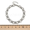304 Stainless Steel Link Chain Bracelets BJEW-H207-01B-P-5