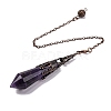 Natural Amethyst Pointed Dowsing Pendulum Big Pendants G-H285-06R-A04-1