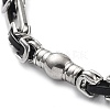 304 Stainless Steel Link Chain Bracelet BJEW-Z023-08P-2